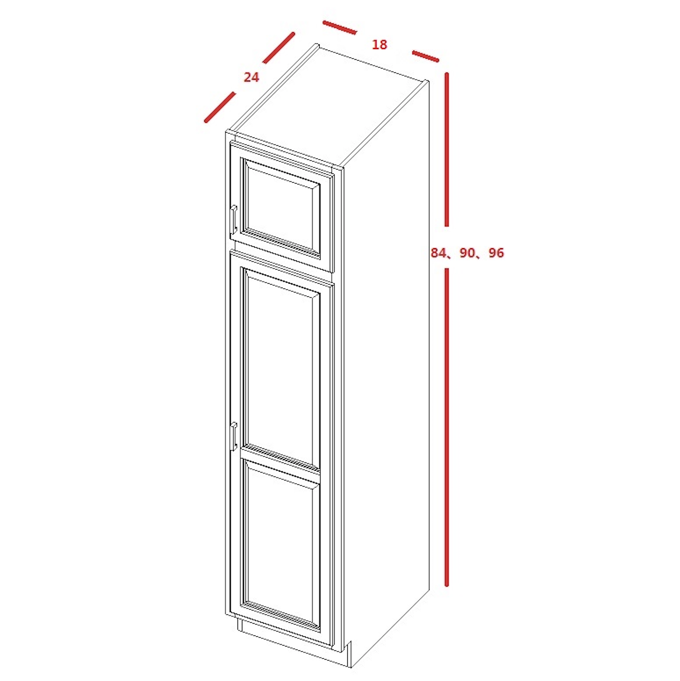 Espresso Shaker Kitchen Pantry Solid Wood Soft Close Rta Cabinetry
